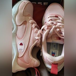Pink women’s champions sneakers